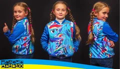 Кофта детская на молнии Little Pony Синяя